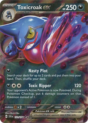 Pokemon TCG - SV01: Scarlet & Violet Base Set - Toxicroak ex - 131/198 - Holofoil