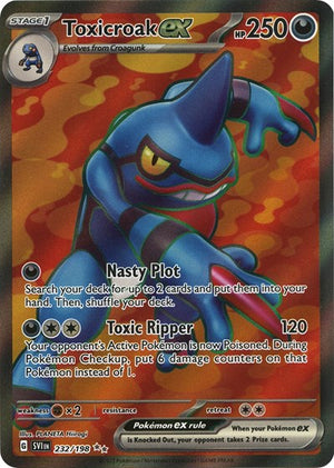Pokemon TCG - SV01: Scarlet & Violet Base Set - Toxicroak ex - 232/198 - Holofoil