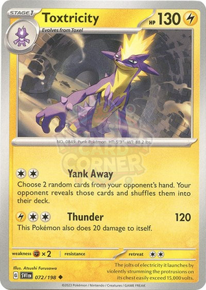 Pokemon TCG - SV01: Scarlet & Violet Base Set - Toxtricity - 072/198