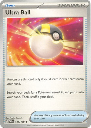 Pokemon TCG - SV01: Scarlet & Violet Base Set - Ultra Ball - 196/198 - Reverse Holofoil - Playset (4x)