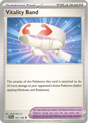 Pokemon TCG - SV01: Scarlet & Violet Base Set - Vitality Band - 197/198 - Reverse Holofoil