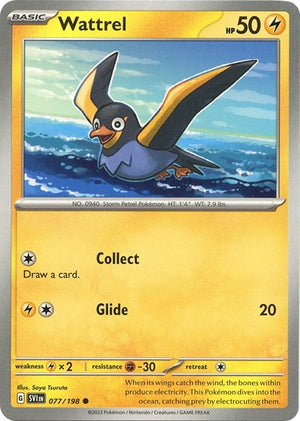 Pokemon TCG - SV01: Scarlet & Violet Base Set - Wattrel - 077/198