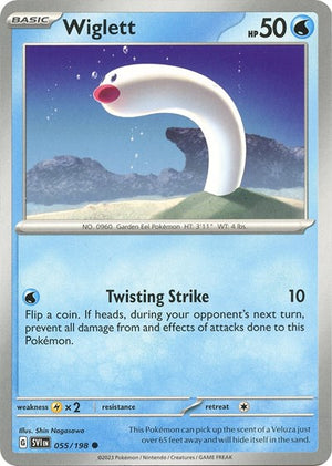 Pokemon TCG - SV01: Scarlet & Violet Base Set - Wiglett - 055/198 - Reverse Holofoil