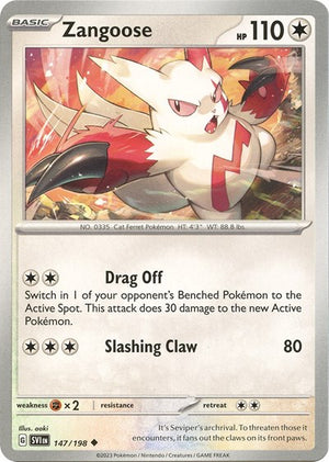 Pokemon TCG - SV01: Scarlet & Violet Base Set - Zangoose - 147/198