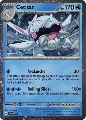 Pokemon TCG - SV: Scarlet & Violet Promo Cards - Cetitan - (Cosmos Holo) - SVP 063