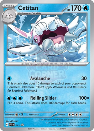 Pokemon TCG - SV: Scarlet & Violet Promo Cards - Cetitan - SVP 063