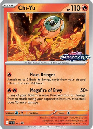 Pokemon TCG - SV: Scarlet & Violet Promo Cards - Chi-Yu - (Prerelease) - SVP 057