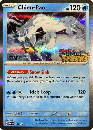 Pokemon TCG - SV: Scarlet & Violet Promo Cards - Chien-Pao - (Staff) - SVP 152