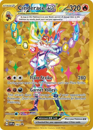 Pokemon TCG - SV: Scarlet & Violet Promo Cards - Cinderace ex - SVP 163