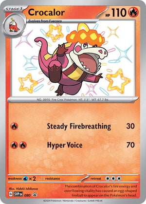 Pokemon TCG - SV: Scarlet & Violet Promo Cards - Crocalor - SVP 080