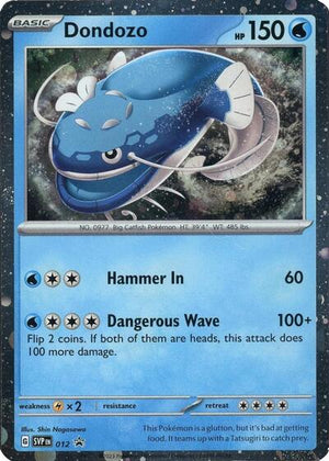 Pokemon TCG - SV: Scarlet & Violet Promo Cards - Dondozo - (Cosmos Holofoil) - SVP 012