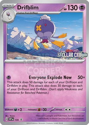 Pokemon TCG - SV: Scarlet & Violet Promo Cards - Drifblim - SVP 135