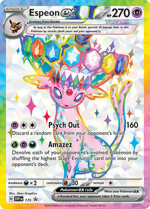 Pokemon TCG - SV: Scarlet & Violet Promo Cards - Espeon ex - SVP 175