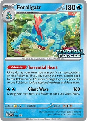 Pokemon TCG - SV: Scarlet & Violet Promo Cards - Feraligatr - (Prerelease) - SVP 089