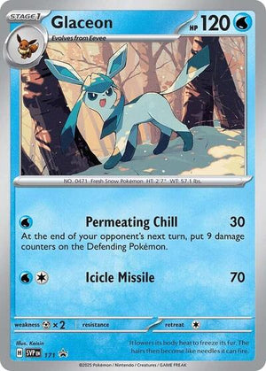 Pokemon TCG - SV: Scarlet & Violet Promo Cards - Glaceon - (Cosmos Holo) - SVP 171