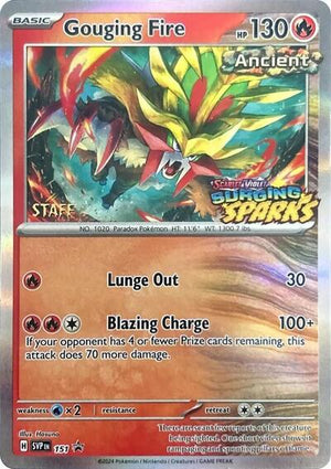 Pokemon TCG - SV: Scarlet & Violet Promo Cards - Gouging Fire - (Staff) - SVP 151