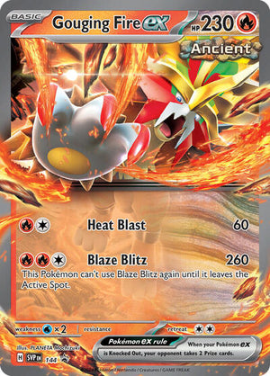 Pokemon TCG - SV: Scarlet & Violet Promo Cards - Gouging Fire ex - SVP 144