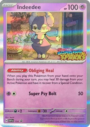 Pokemon TCG - SV: Scarlet & Violet Promo Cards - Indeedee - (Staff) - SVP 154