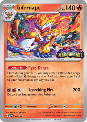 Pokemon TCG - SV: Scarlet & Violet Promo Cards - Infernape - (Prerelease) [Staff] - SVP 116