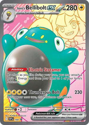 Pokemon TCG - SV: Scarlet & Violet Promo Cards - Iono's Bellibolt ex - SVP 194
