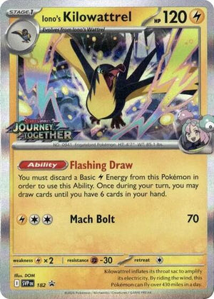 Pokemon TCG - SV: Scarlet & Violet Promo Cards - Iono's Kilowattrel - (Prerelease) - SVP 182