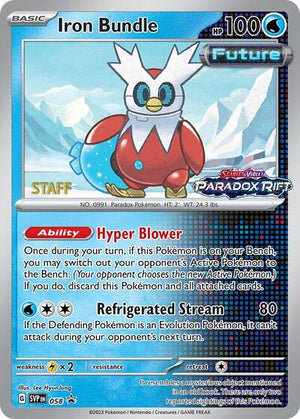 Pokemon TCG - SV: Scarlet & Violet Promo Cards - Iron Bundle - 058 (Prerelease) [Staff] - SVP 058