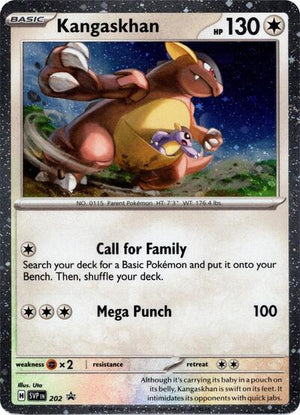 Pokemon TCG - SV: Scarlet & Violet Promo Cards - Kangaskhan - (Cosmos Holo) - SVP 202