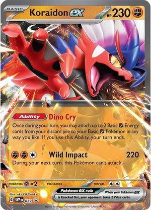 Pokemon TCG - SV: Scarlet & Violet Promo Cards - Koraidon ex - SVP 029