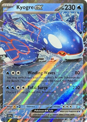 Pokemon TCG - SV: Scarlet & Violet Promo Cards - Kyogre ex - SVP 178