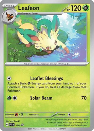 Pokemon TCG - SV: Scarlet & Violet Promo Cards - Leafeon - (Cosmos Holo) - SVP 170