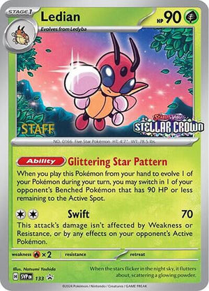Pokemon TCG - SV: Scarlet & Violet Promo Cards - Ledian - (Prerelease) [Staff] - SVP 133
