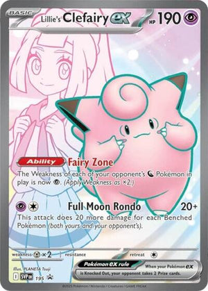 Pokemon TCG - SV: Scarlet & Violet Promo Cards - Lillie's Clefairy ex - SVP 195