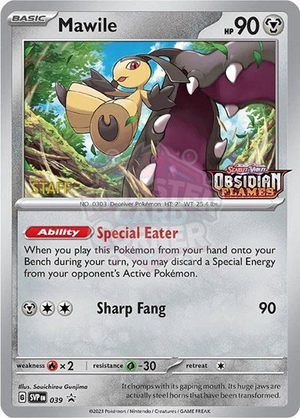 Pokemon TCG - SV: Scarlet & Violet Promo Cards - Mawile - (Prerelease) [Staff] - SVP 039