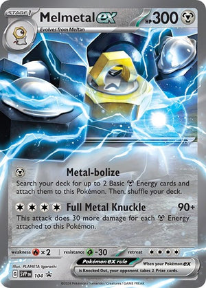 Pokemon TCG - SV: Scarlet & Violet Promo Cards - Melmetal ex - SVP 104