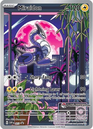 Pokemon TCG - SV: Scarlet & Violet Promo Cards - Miraidon - (Pokemon Center Exclusive) - SVP 013