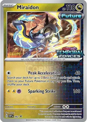 Pokemon TCG - SV: Scarlet & Violet Promo Cards - Miraidon - 092 (Prerelease) [Staff] - SVP 092