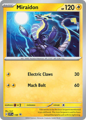 Pokemon TCG - SV: Scarlet & Violet Promo Cards - Miraidon - SVP 148