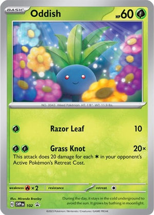 Pokemon TCG - SV: Scarlet & Violet Promo Cards - Oddish - SVP 102