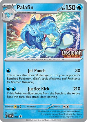 Pokemon TCG - SV: Scarlet & Violet Promo Cards - Palafin - (Prerelease) - SVP 036