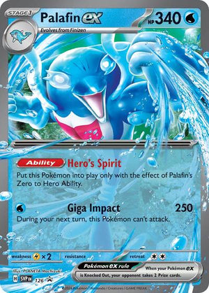 Pokemon TCG - SV: Scarlet & Violet Promo Cards - Palafin ex - SVP 126