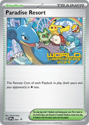 Pokemon TCG - SV: Scarlet & Violet Promo Cards - Paradise Resort - (World Championships 2023) - SVP 045