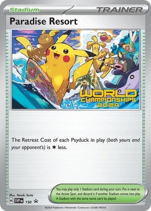 Pokemon TCG - SV: Scarlet & Violet Promo Cards - Paradise Resort - (World Championships 2024) - SVP 150