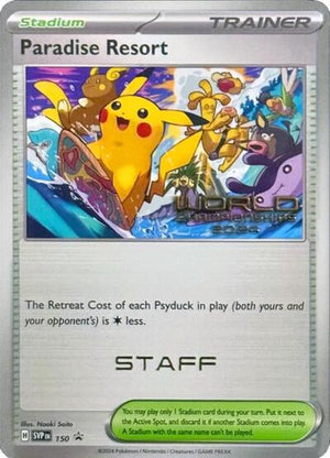 Pokemon TCG - SV: Scarlet & Violet Promo Cards - Paradise Resort - 150 (World Championships 2024) [Staff] - SVP 150