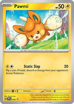 Pokemon TCG - SV: Scarlet & Violet Promo Cards - Pawmi - SVP 040