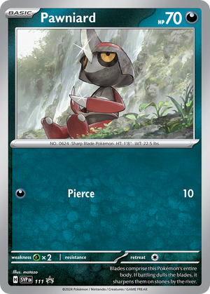 Pokemon TCG - SV: Scarlet & Violet Promo Cards - Pawniard - SVP 111