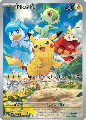Pokemon TCG - SV: Scarlet & Violet Promo Cards - Pikachu - SVP 027