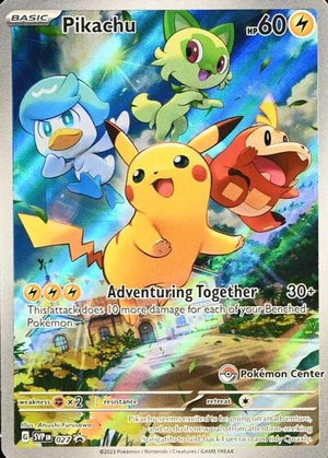 Pokemon TCG - SV: Scarlet & Violet Promo Cards - Pikachu - (Pokemon Center Exclusive) - SVP 027
