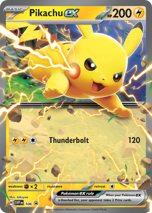 Pokemon TCG - SV: Scarlet & Violet Promo Cards - Pikachu ex - SVP 106