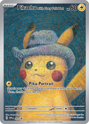 Pokemon TCG - SV: Scarlet & Violet Promo Cards - Pikachu with Grey Felt Hat - SVP 085