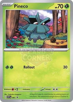 Pokemon TCG - SV: Scarlet & Violet Promo Cards - Pineco - SVP 061